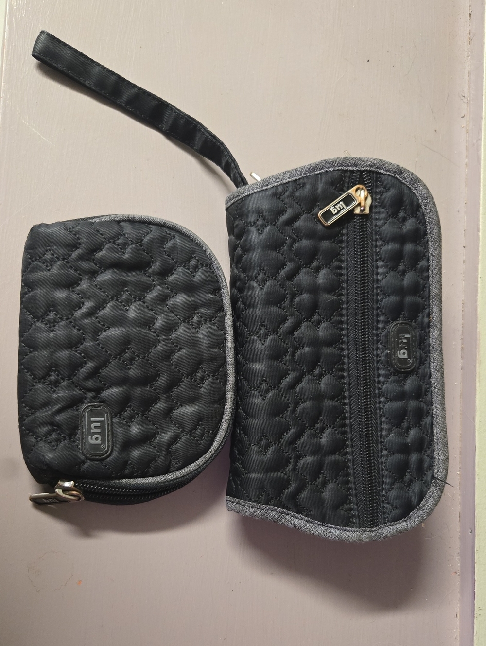 Lug Travel Jewelry Bag With Matching Mini Pouch/coin Purse